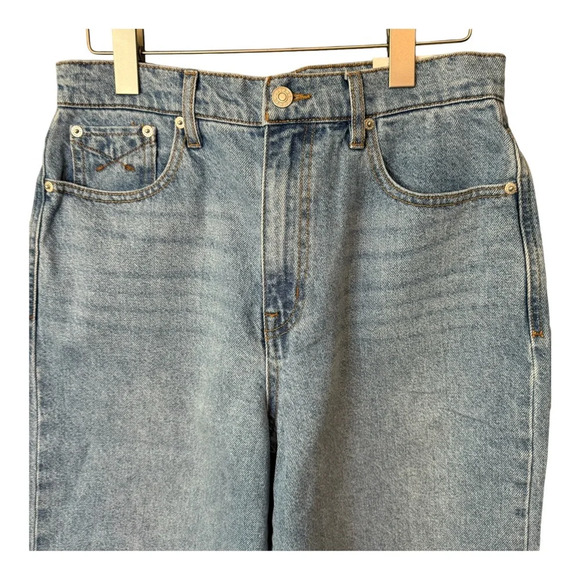 Unpublished Anthropologie Hi Rise Loose Stacked Leg Jeans in Highland. NWT. 28 - Picture 6 of 14